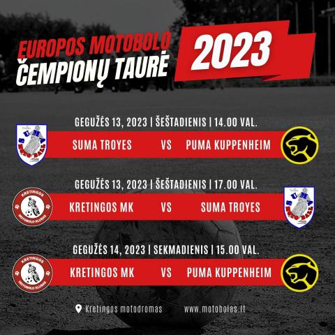 Kretingoje vyks Europos motobolo čempionų taurė