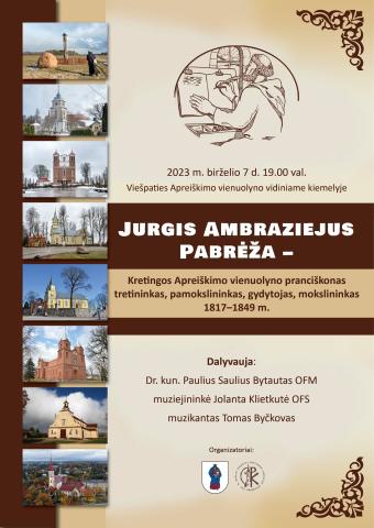 Vakaras su Jurgiu Ambraziejumi Pabrėža Vakaras su Jurgiu Ambraziejumi Pabrėža
