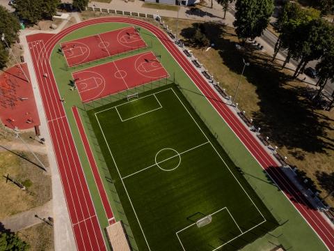 Kretingoje atnaujintas dar vienas sporto aikštynas