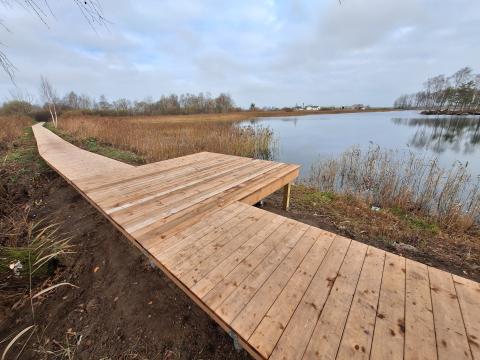 yvendinus pirmąjį šiųmetį Gyventojų iniciatyvų projektą, Vydmantuose įrengtas pėsčiųjų takas yvendinus pirmąjį šiųmetį Gyventojų iniciatyvų projektą, Vydmantuose įrengtas pėsčiųjų takas