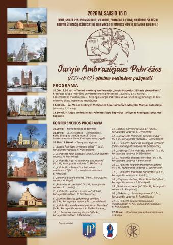 Diena, skirta J. A. Pabrėžos gimimo metinėms paminėti