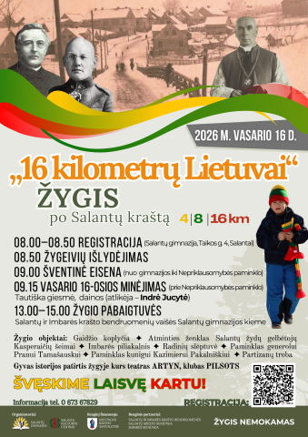 Žygis „16 kilometrų Lietuvai“ po Salantų kraštą
