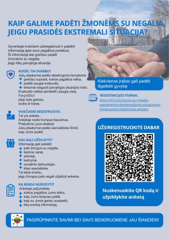 Sukurta žmonių su negalia poreikių vertinimo ir registracijos sistema Sukurta žmonių su negalia poreikių vertinimo ir registracijos sistema