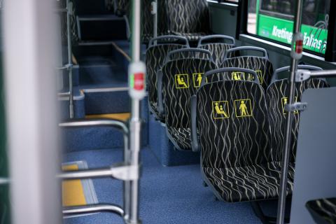 Į Kretingos rajono gatves išrieda 10 naujų elektrinių autobusų Į Kretingos rajono gatves išrieda 10 naujų elektrinių autobusų