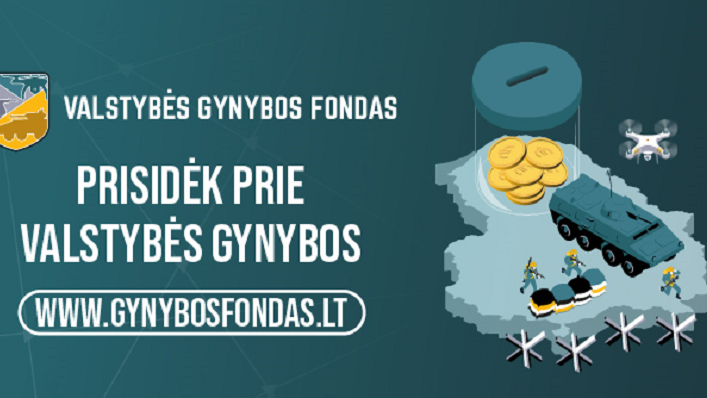 Kviečiame aukoti Valstybės Gynybos fondui ir taip prisidėti prie Lietuvos kariuomenės stiprinimo
