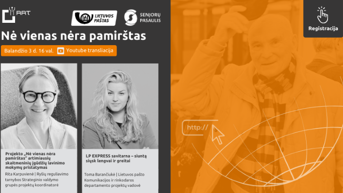 Projekto „Nė vienas nėra pamirštas“ nuotolinė paskaita