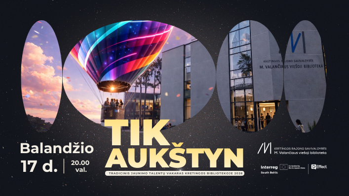 Jaunimo talentų vakaras „Tik aukštyn“ jau trečią kartą kviečia kilti i orą